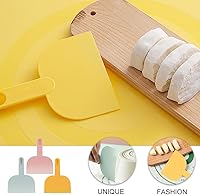 Vista 7 de Raspador de pastelería, 3 piezas, raspador de masa con asa, cuenco para tartas, pizza, parrilla, espátula, espátula, multiusos, raspadores