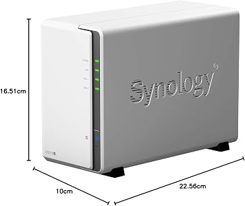 Synology DiskStation DS218j NAS Kit 2 Bays, Dual Core CPU, 512MB Memory For Multi-Purpose Beginners