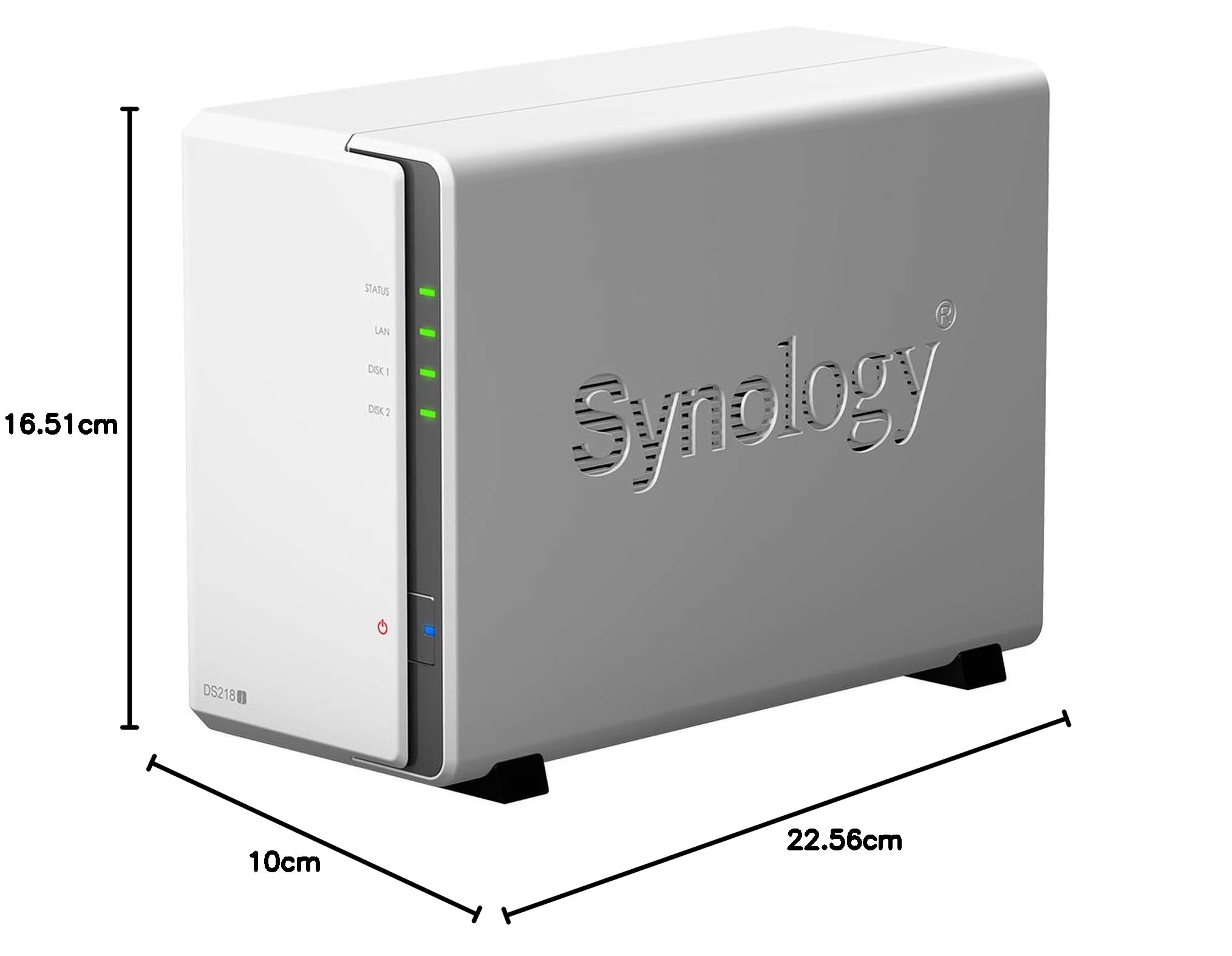 Synology DS218j NAS Disk Station, DDR3, 2-Bay, 512MB DDR3 : Amazon