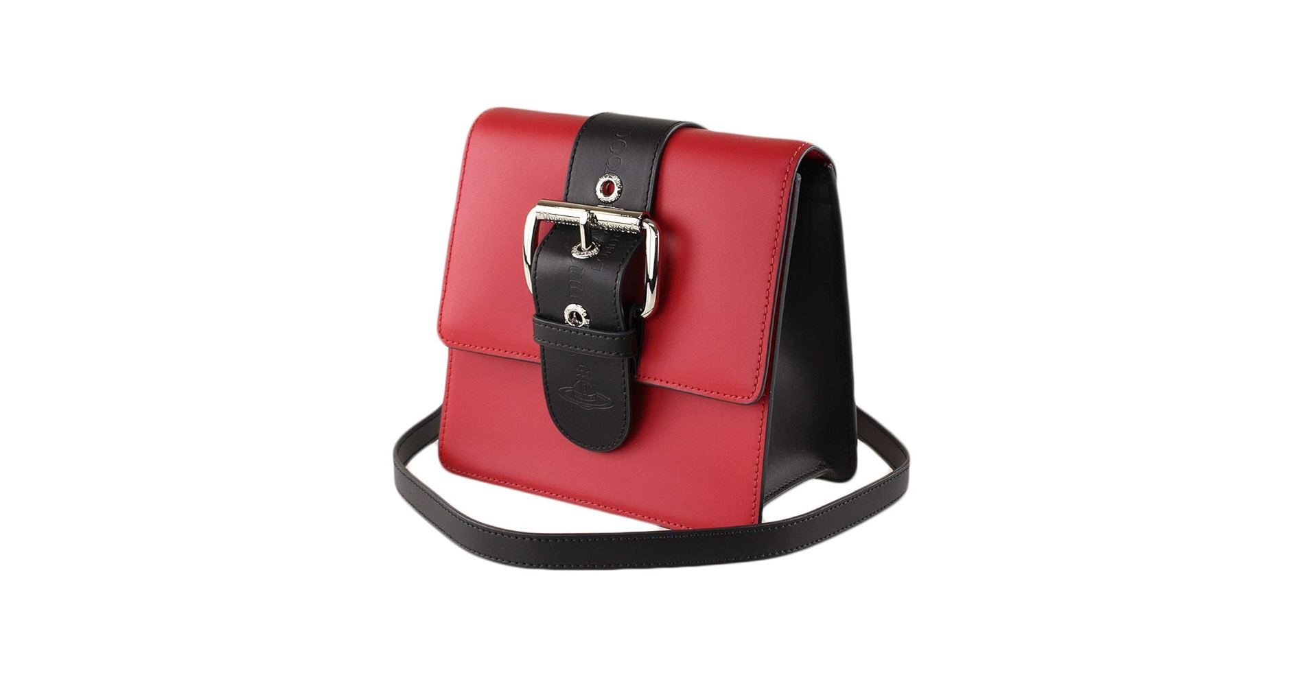 希少✨VivienneWestwood フローレンス レザー ショルダーバッグ Vivienne Westwood エナメルレザー ショルダーバッグ | ブラック