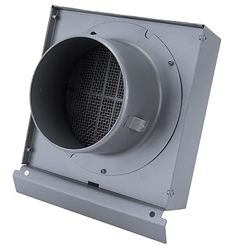 Ventilator Exhaust Outlet, Resistant to Corrosion and Rust Wall Vent Cover for Indoor and Outdoor Ventilation for Range Hood Air Outlet(150mm Pipe Diameter)