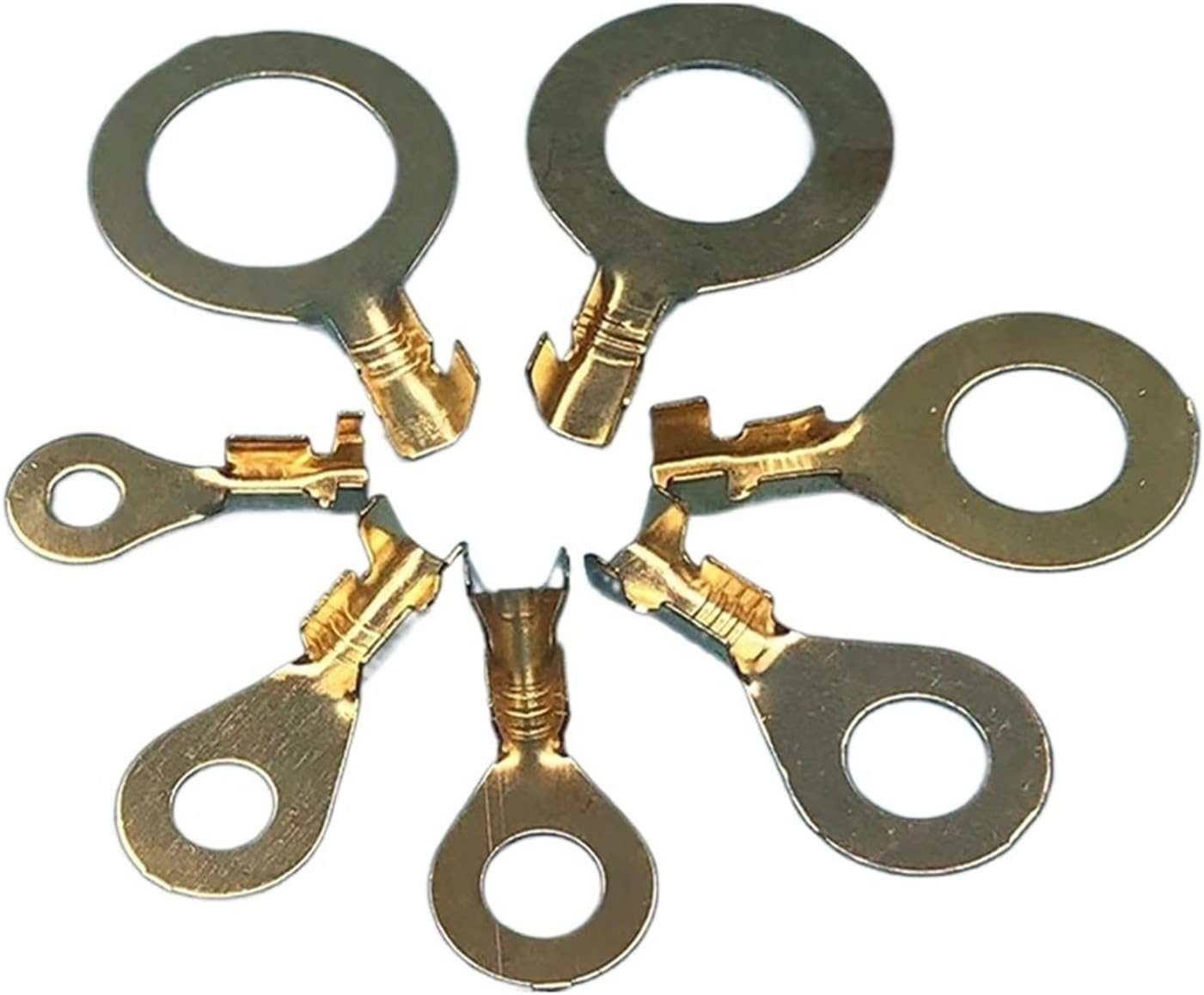 20 PCS Automatic Splicing Ring Round Terminal Crimp Loose Pin Wiring Plug Blade Copper Open Nose DJ431-3B DJ431-4B (Color : 12B Female, Size : 20 sets)