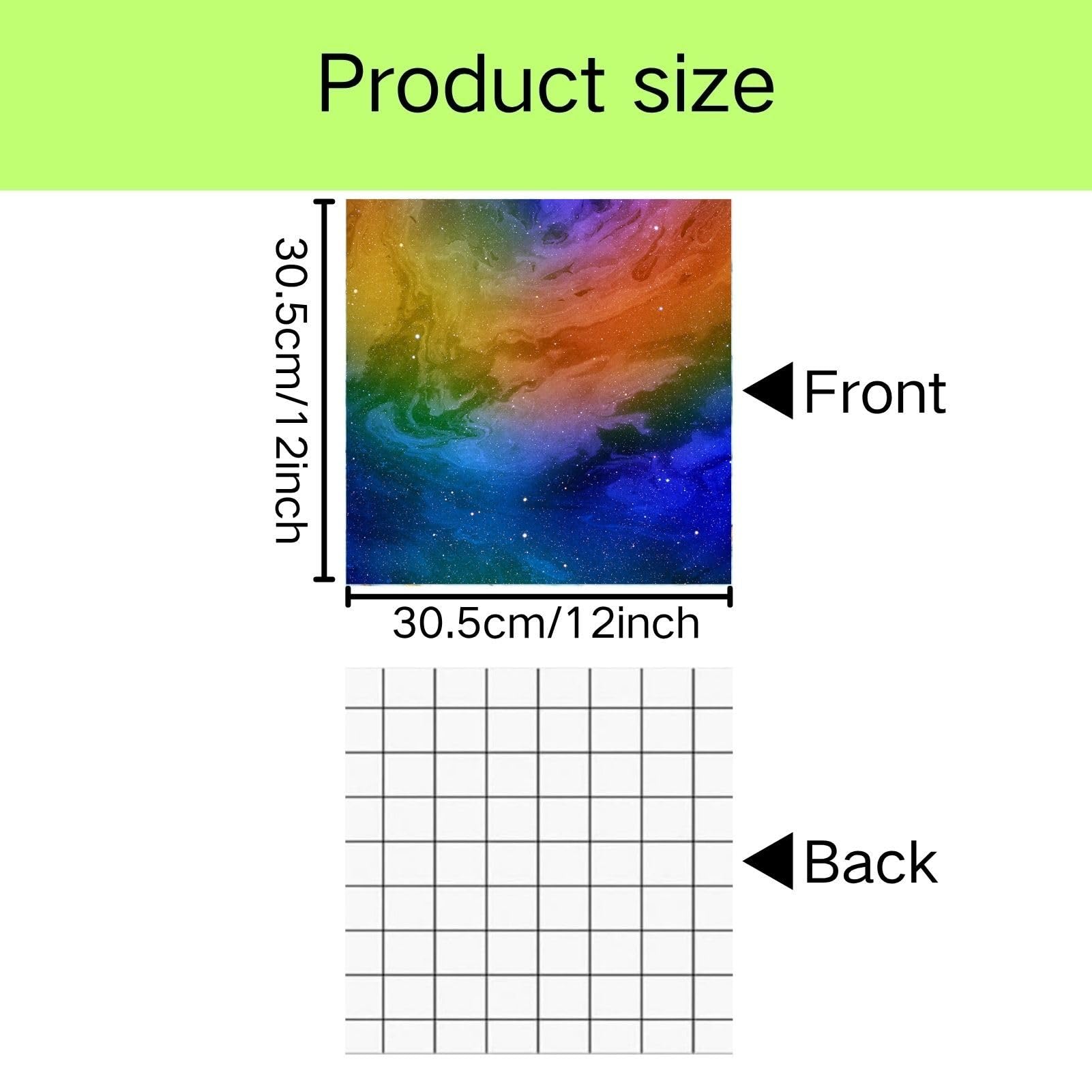 Infusible Transfer Ink Sheets, 10 Stück/Set Vorgefärbtes Sublimationspapier 30,5 x 30,5 cm Unschmelzbare Tintenblätter Transferpapier für T-Shirt, Tasse, Untersetzer (Universum)