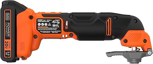Miniatura 4 de BLACK+DECKER Multiherramienta de 20 V máximo, kit de herramientas oscilantes, 6 velocidades, cambio rápido de hoja para necesidades