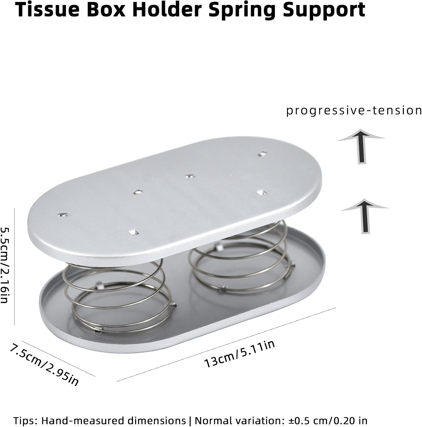 2 Pcs Tissue Box Lifter Springs Holder，Aluminum Alloy Spring Support