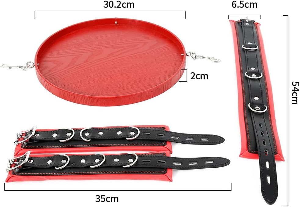 Bondage Restraiple with Plastic Tray Adult Sex Toys Adjustable Straps Bed Games Bondage Gear & Accessories for Man Women
