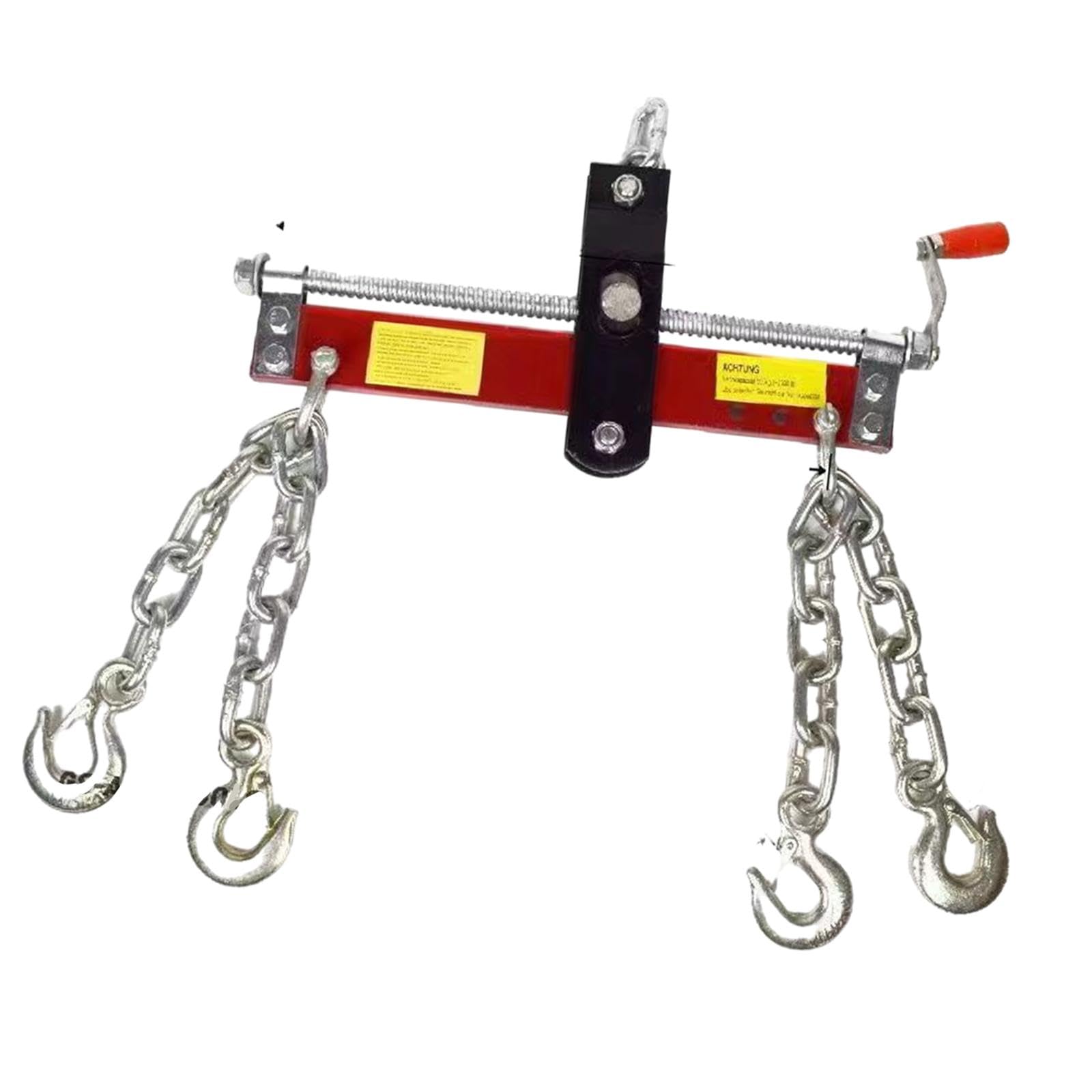 Elevador de Motores, Grúa de Taller, Accesorio para Garaje, Elevador de Tijera con Mango Ajustable