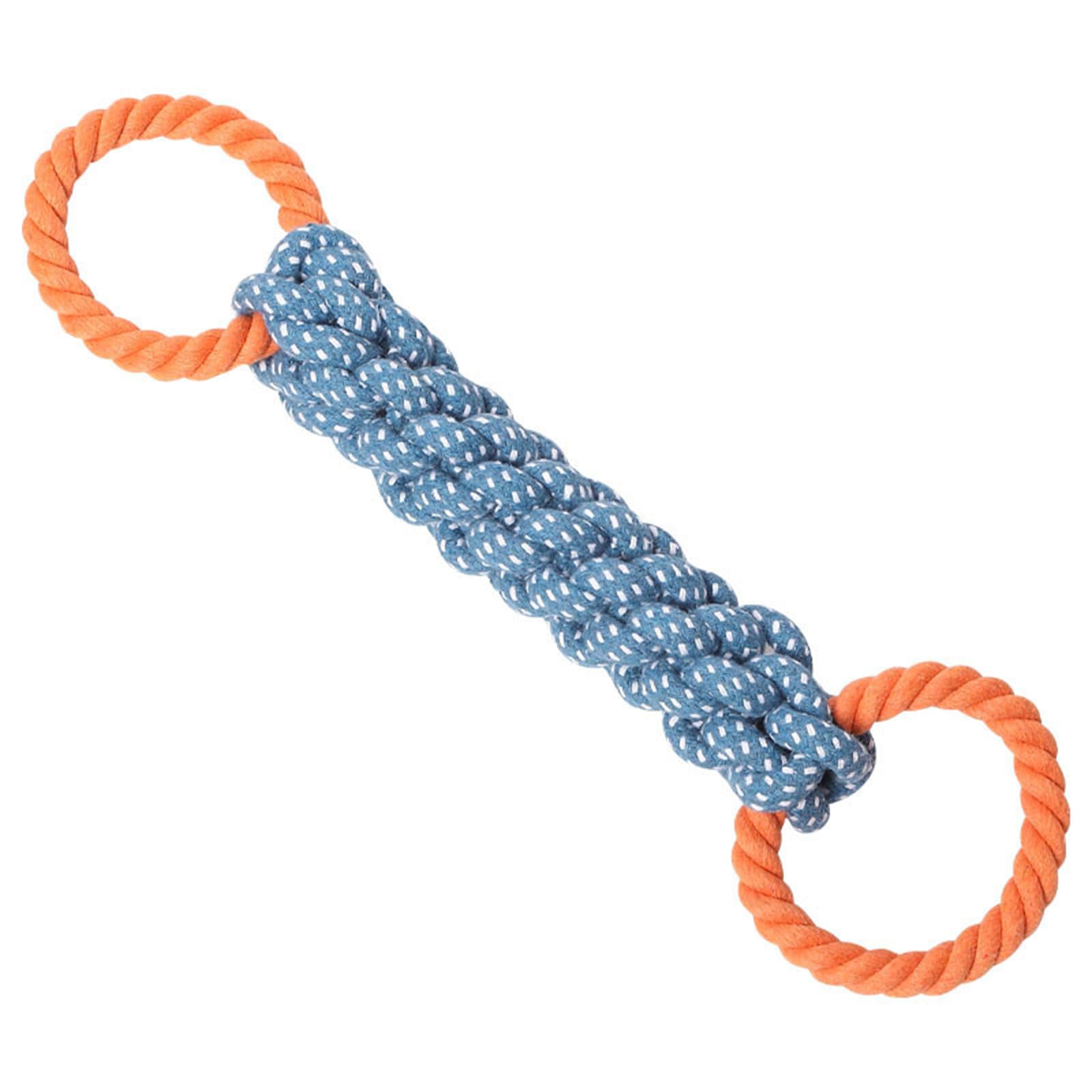 oringnat Durability Weave Rope Chew Toy Corn Shape Cotton Rope Pet Chewing Toy for Dentals and Interactively Play