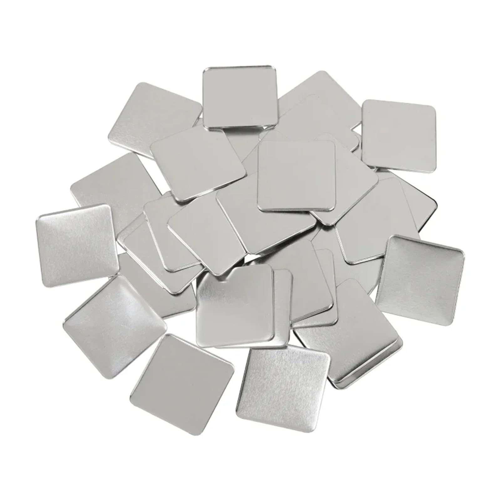 Kwadratowy, pusty przypinka DIY, materiał na przypinkę, 50x50 mm, magnesy lodówkę, części do produkcji przypinek, materiały prasy dziurkującej Na imprezy, wydarzenia sportowe(100PCS 50x50cm)