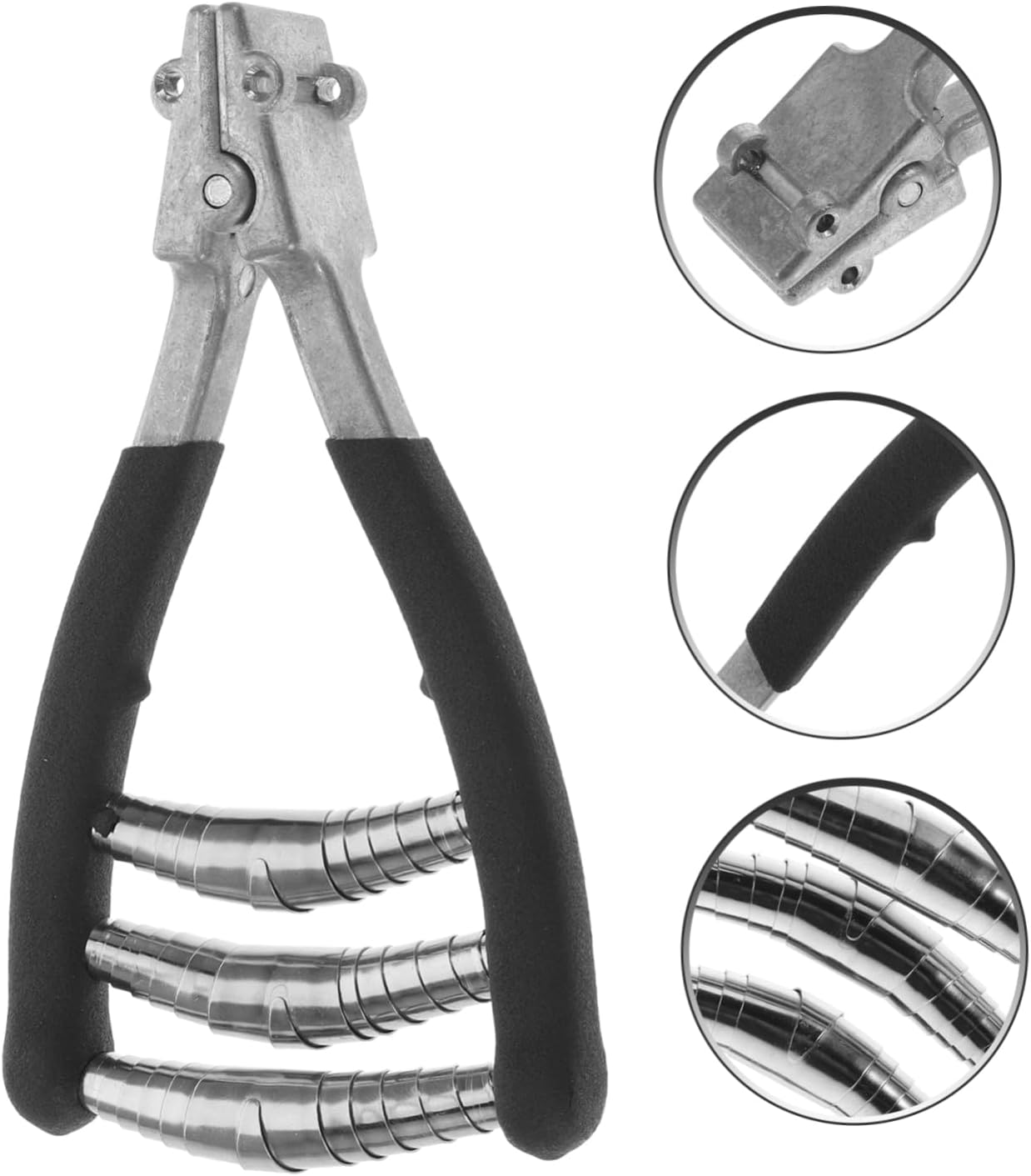 Badminton Stringing Machine 4-Spring High Strength Clamp Tennis String Clamp Adjustable Badminton Racket Holder for Beginners and Recreational Players