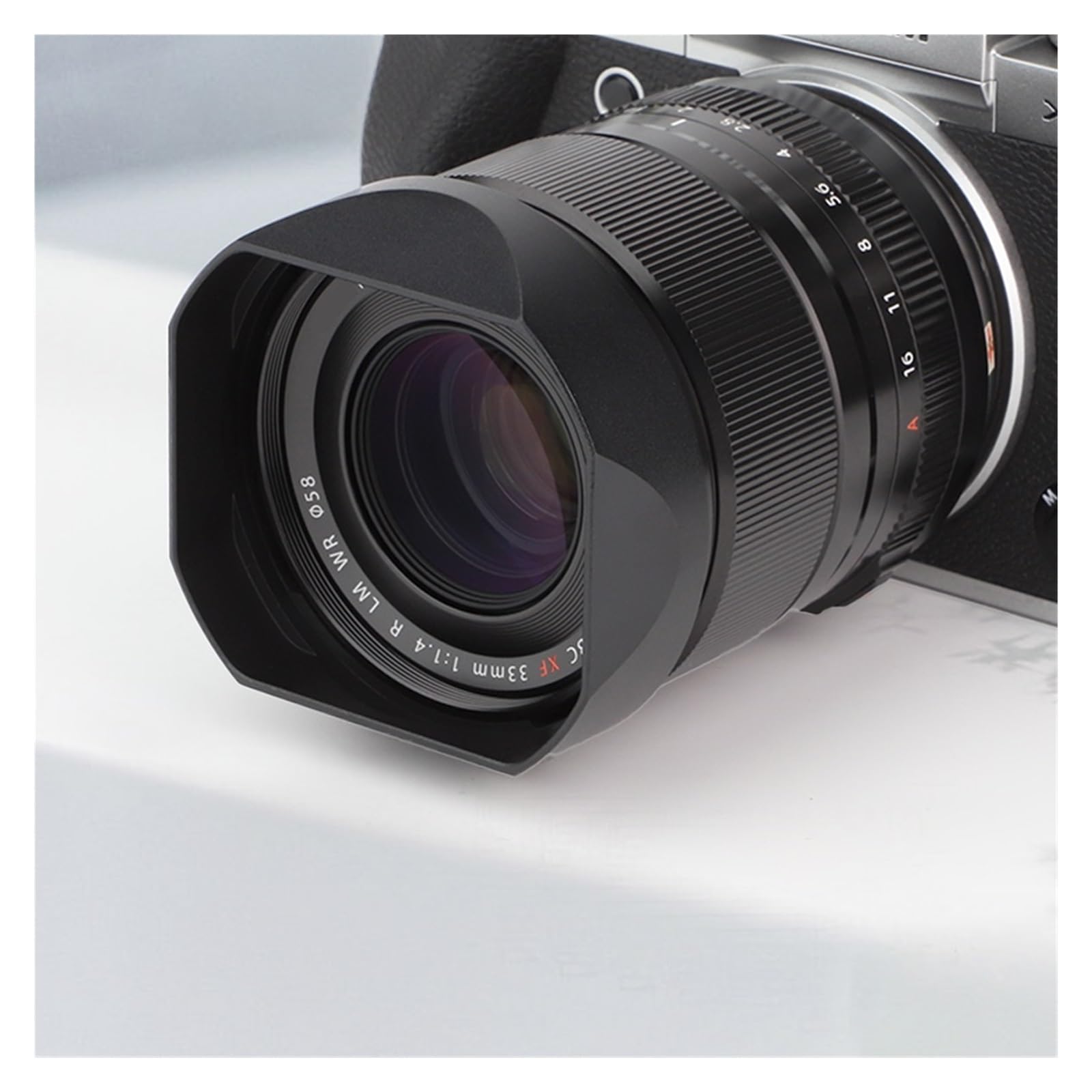 Amazon | 角型フード、互換富士フイルム XF33/23mm F1.4 WR(BLACK