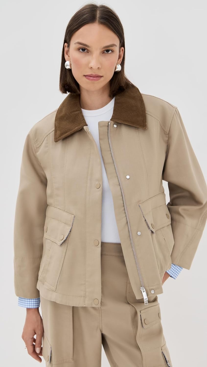 3.1 Phillip Lim Women's Cropped Flounce Combo Jacket - Image 2