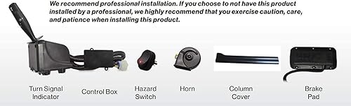 Miniatura 4 de Dr.Acces Kit de señal de giro para carrito de golf con interruptor de luz de freno de bocina, arnés de cableado de actualización de enchufe de 9