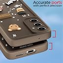 Pikkme Back Cover for Samsung Galaxy S23 FE 5G | 3D Cartoon Silicone Case Cute & Fun Full Protective Bumper Cover (Brown) gallery image