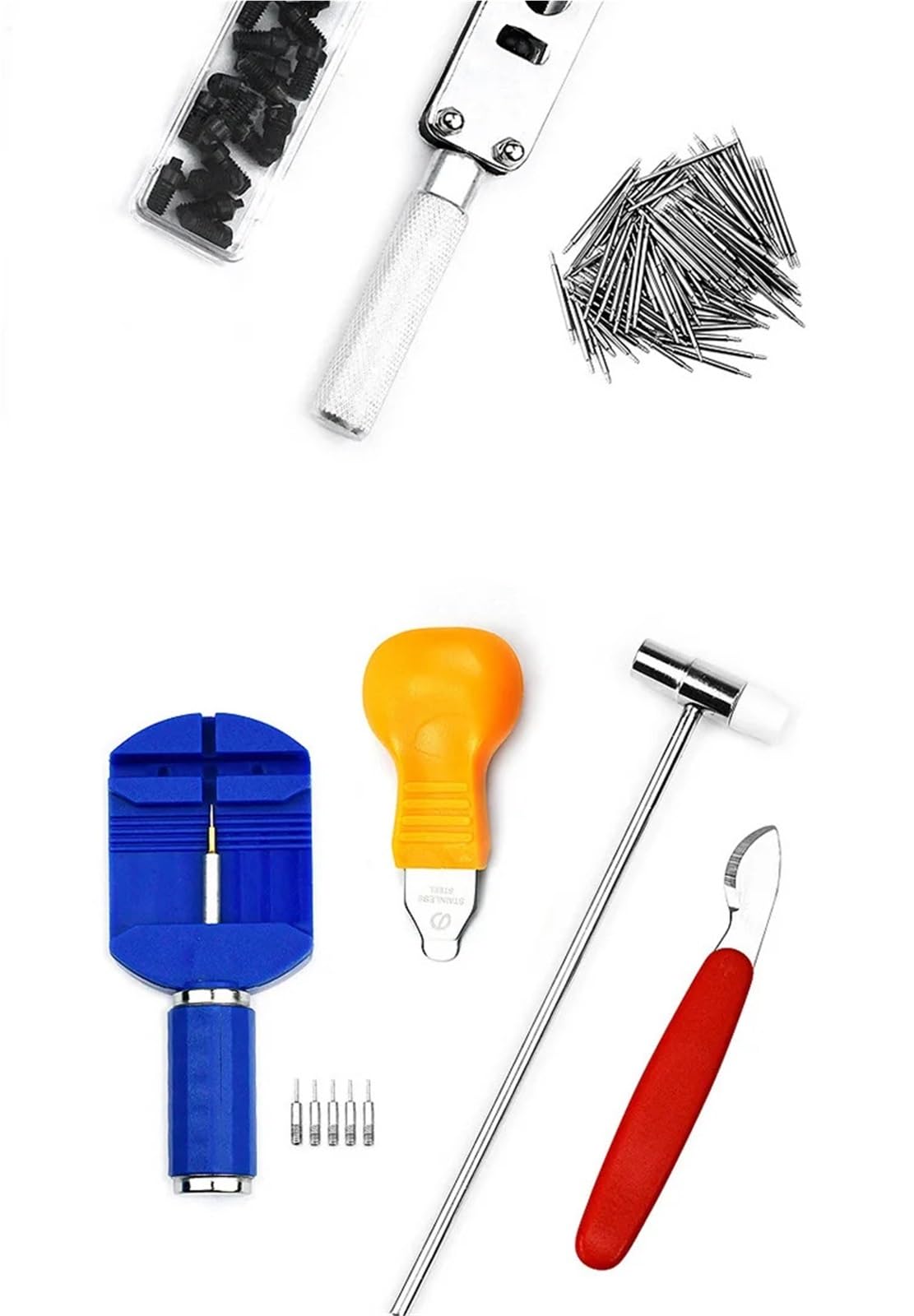 Uhrenreparatur-Sets Werkzeuge zur Uhrenreparatur Uhrenpflege Einstellen von Uhrenarmbändern Batteriewechsel 147 Teile Demontage und Montage