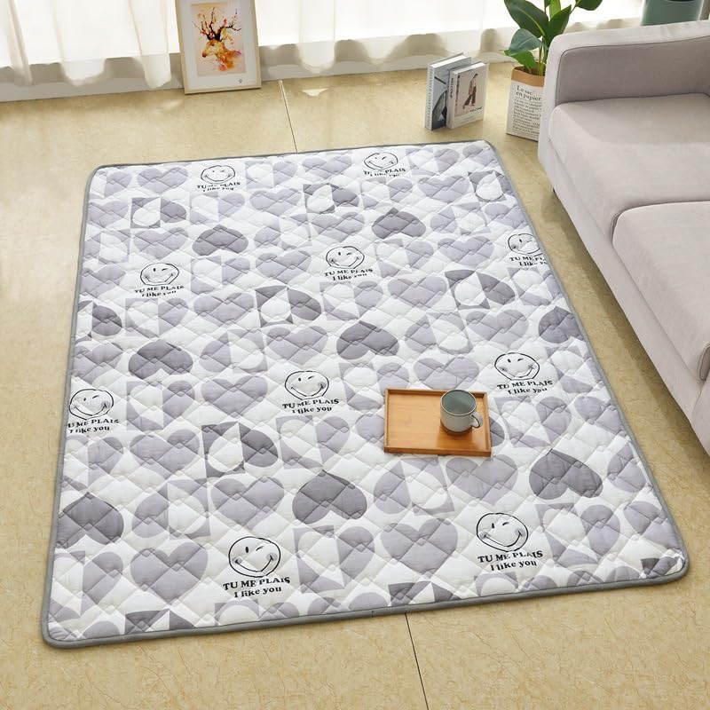 Miniatura 2 de LPSPALA Alfombra de juego para bebé para el suelo, alfombra de juego lavable para bebé, alfombra de juego de tela suave, alfombra de juego de