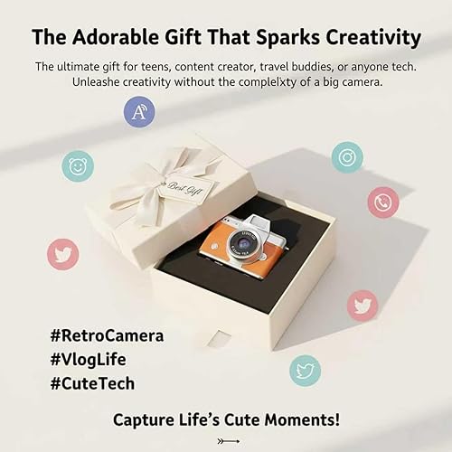 Miniatura 3 de Mini llavero cámara digital retro mini cámara de video digital pequeña cámara corporal 1080P FHD grabación con pantalla IPS de 0.96 pulgadas con 6