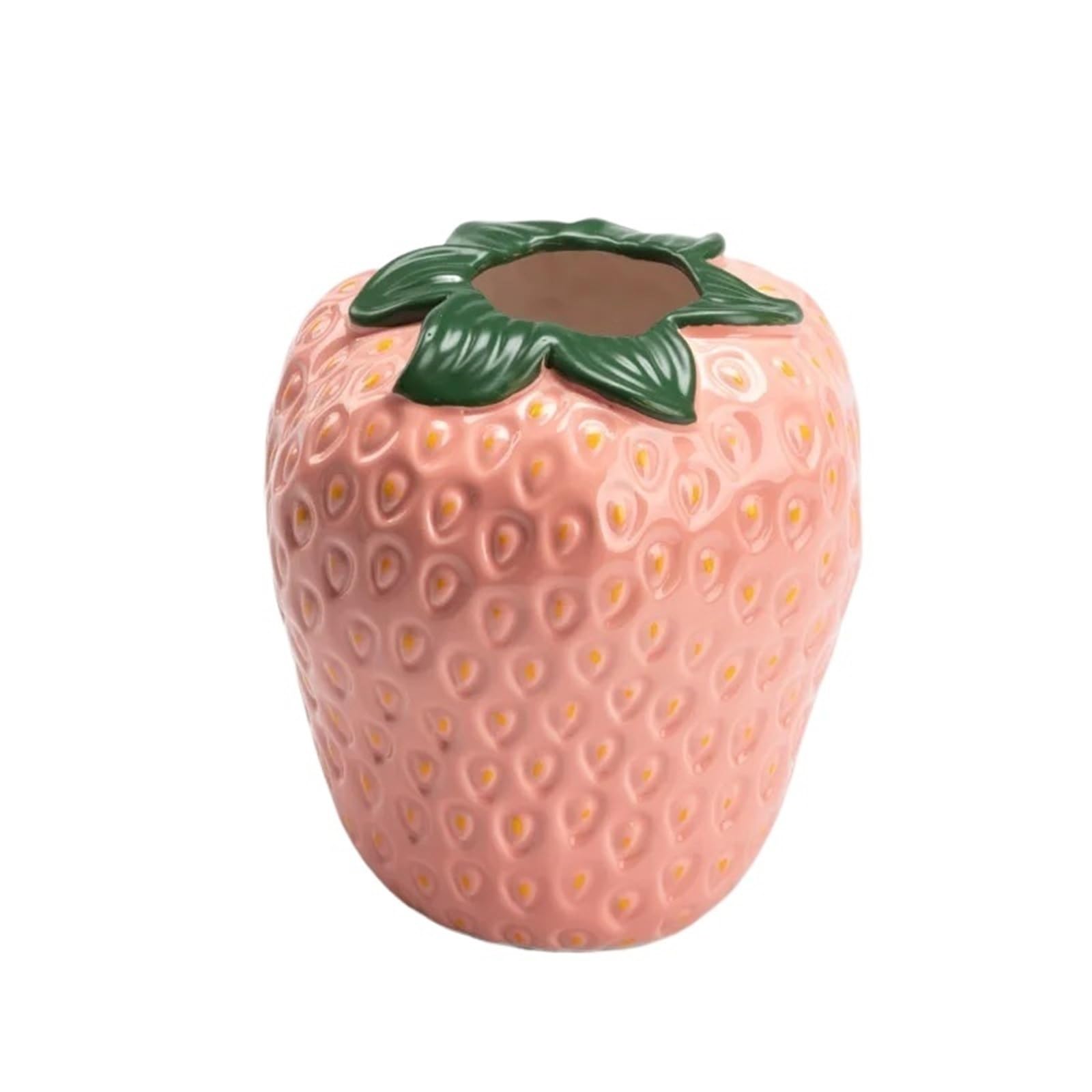Fruit Vases Strawberry Vase Ceramic Cartoon Fruit Floral Arrangement Accessories Hydroponics Terrarium(Color 4)