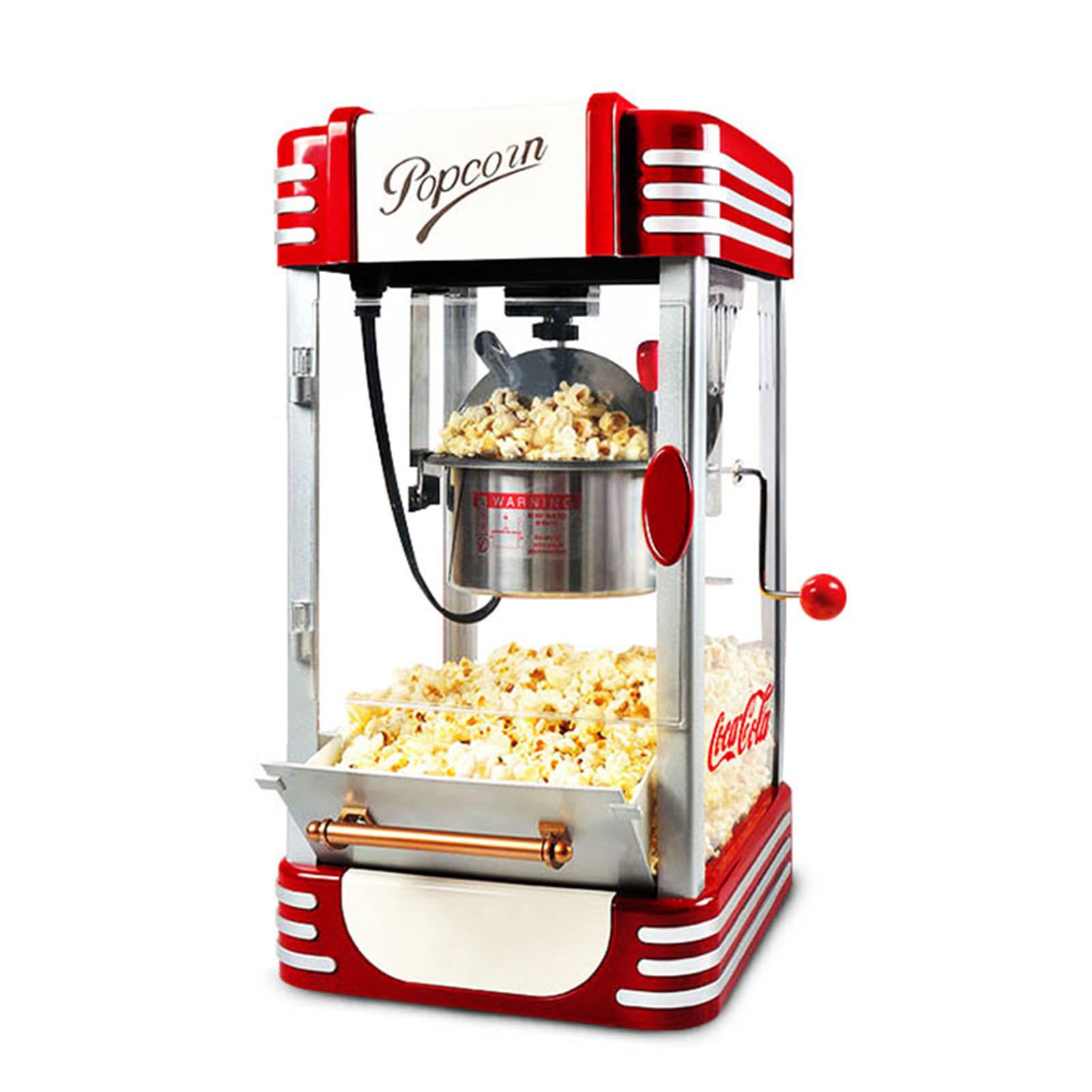Macchina per Popcorn, Macchina per Popcorn, Home Theater ad Aria Calda Popcorn Popper da 1200 W, Sano e Senza Grassi, Funzionamento con Un Pulsante e Facile da Pulire, Spuntino del