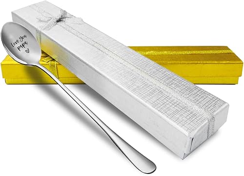 Miniatura 3 de Best Dad Gifts - Cuchara con grabado de acero inoxidable para el té, el café, los postres, regalo divertido para hombres, cumpleaños, día del padre,