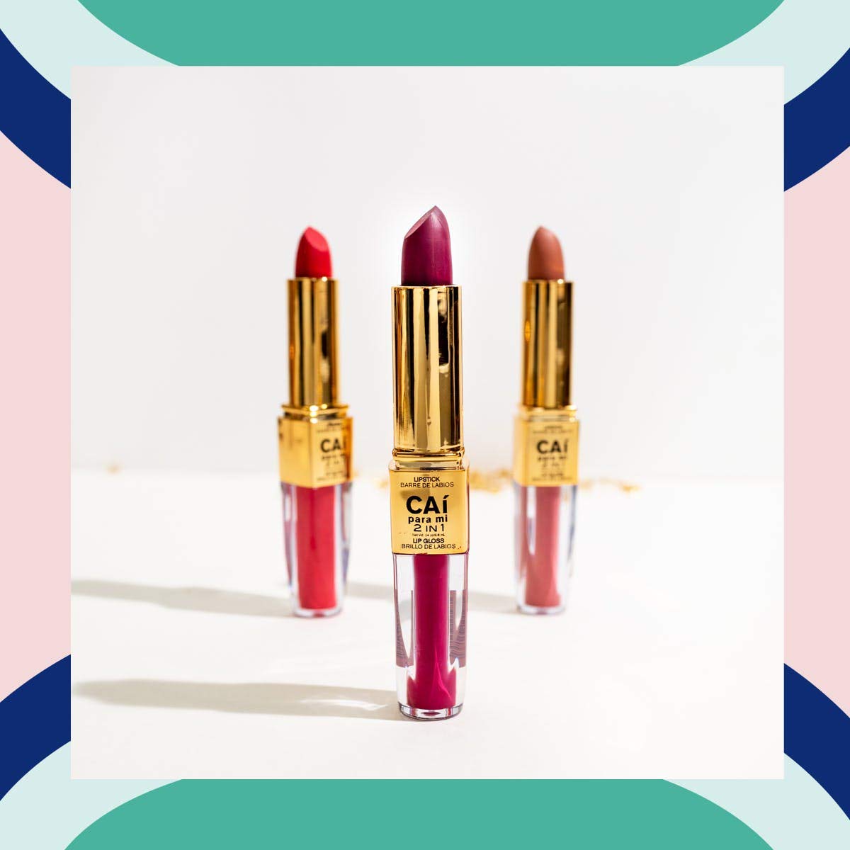 2-in-1 Lipstick and Lipgloss - Flame