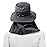 3 Pack Mens Outdoor Wide Brim Fishing Hat,UPF 50+ Sun Protection Cap with Face Neck Flap for Hiking & Garden (3 Pack-Dark Grey)