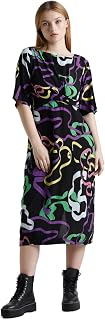 ONLY Women Floral Print A-Line Midi Dress Price In India