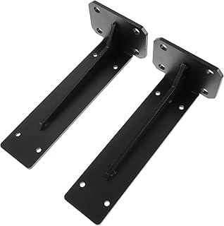 Mikikit Floating Shelves Brackets 2pcs Wall Shelf Brackets Wall Mount Floating Shelf Bracket Heavy Duty Shelf Brackets Wall Brackets Holder Table Shelf Brackets