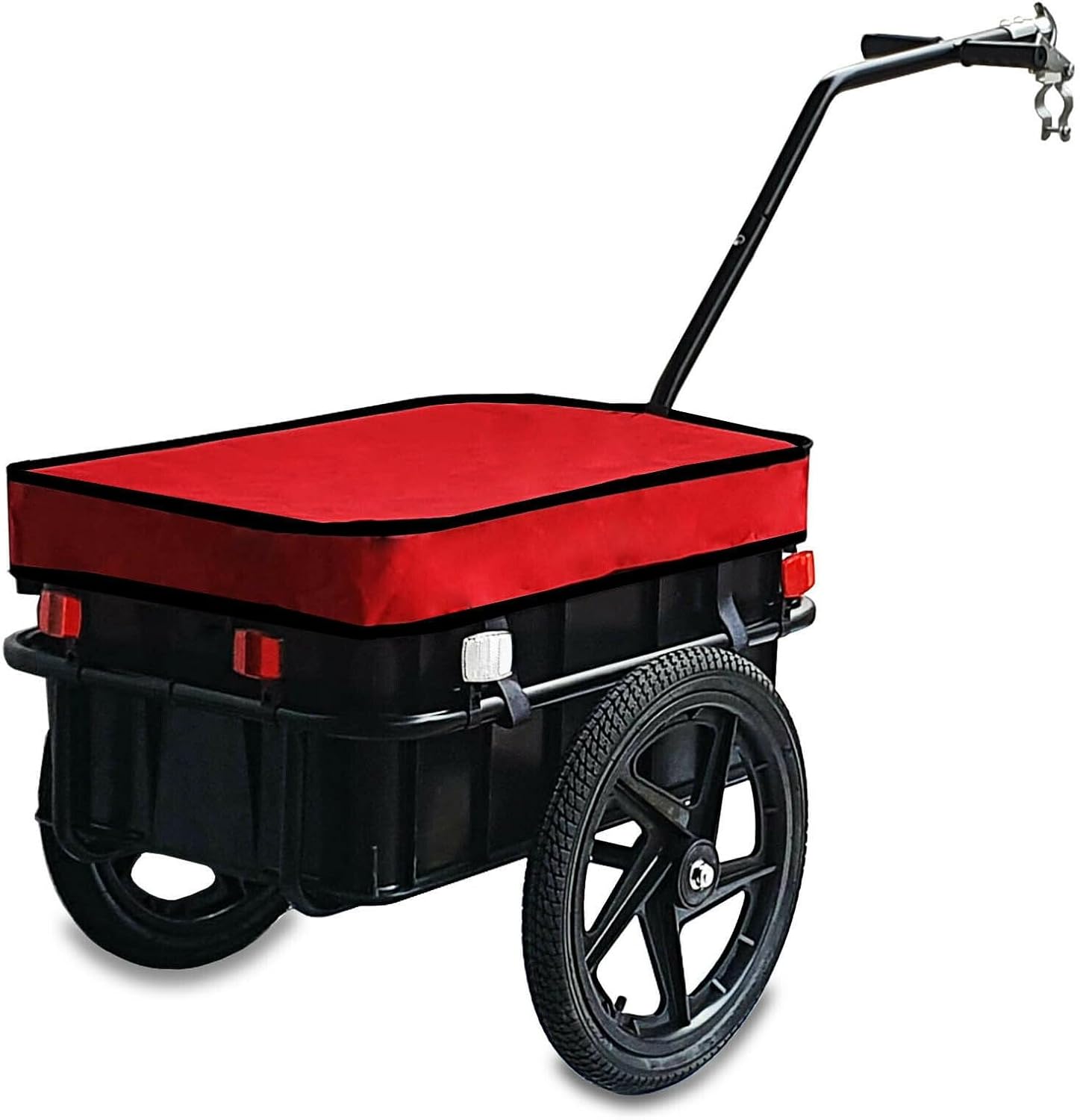 Bike Trailer,Bicycle Cargo Trailer,Supports up to 40 kg,Cart Bicycle Carrier,Universal Bicycle Coupler,for Carrying Stuff (E)