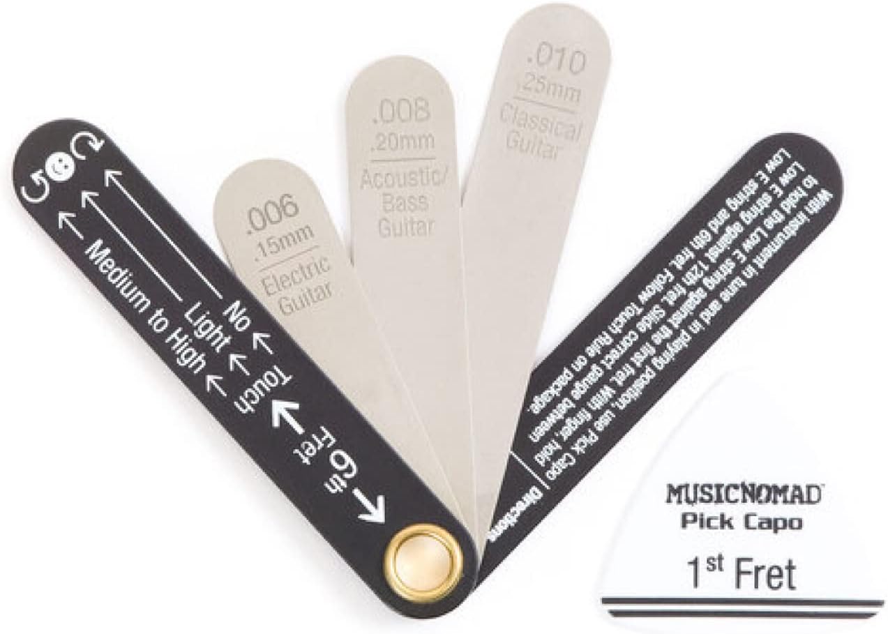 MusicNomad Truss Rod Gauge & String Action Gauge Combo Bundle (MN614)
