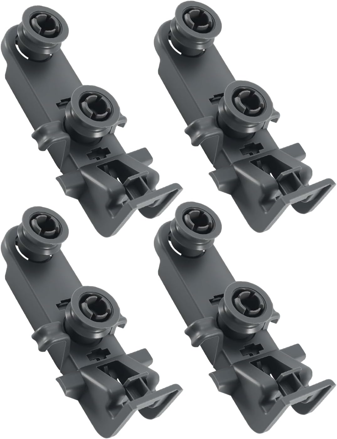 WPW10350401 Upper Dishwasher Dishrack Roller Wheels Fit for Whirlpool KitchenAid Kenmore Jenn-Air Dishwasher Replace W10195336 W10410552, 4Pcs