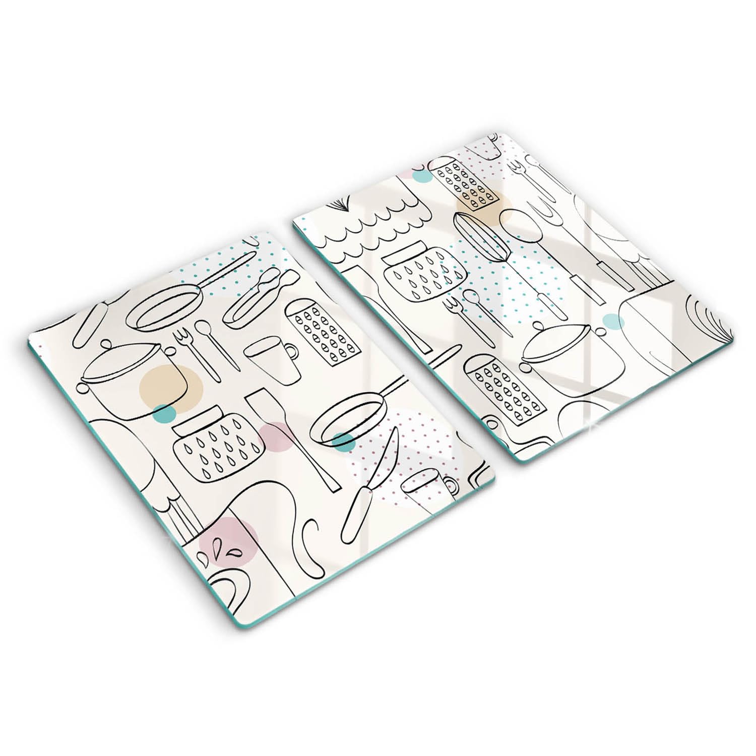 Plaque induction protection Wallfluent contre les rayures 2x40x52cm accessoires cuisine