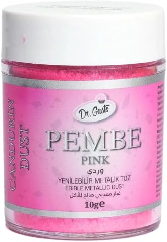 Dr. Gusto Metalik Toz Gıda Boyası 10 Gram Pembe