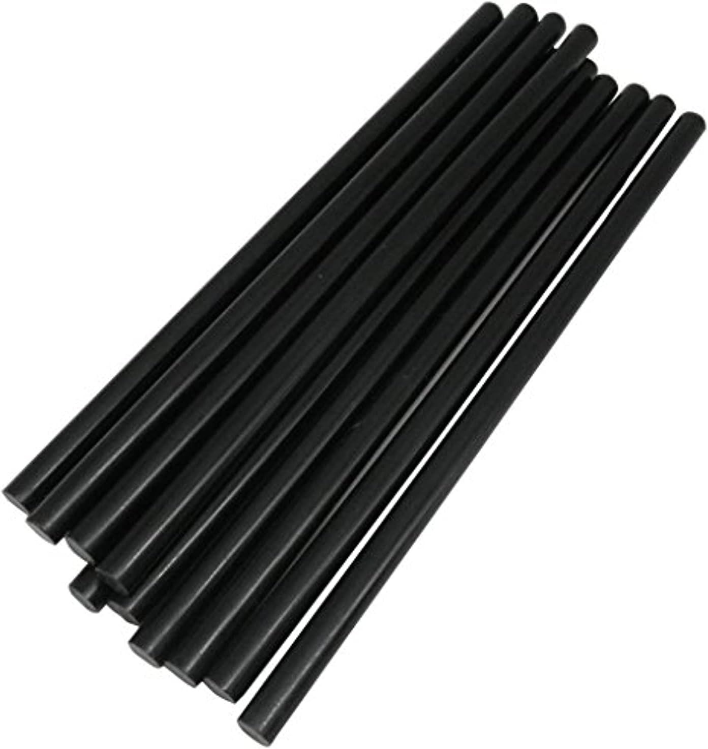 TrendBox Pack of 100 Black 11mmx270mm - Hot Melt Glue Sticks Strips Melting Adhesive for Handmade Craft DIY Home Office Project Craftwork Fix & Repairs