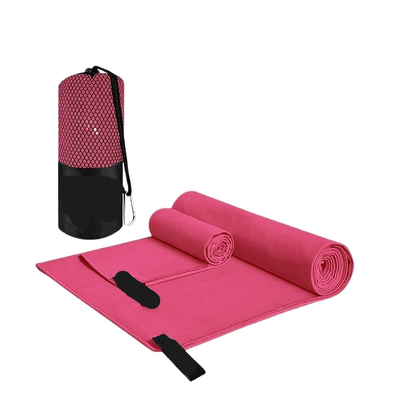 CHTKAGV Thickened Ultra-Soft Microfiber Towel, Portable Sports for Gym, Swimming, Yoga, and Beach(A-Rose Red,30x30cm)