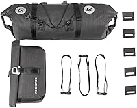Vista 7 de ROCKBROS Bolsas de Manillar Impermeables 12L-20L Bolsas de Bikepacking Delanteras 2 Paquetes Secos para Bicicletas MTB y de Carretera Accesorios