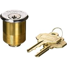 Baldwin 8324 1-3/8" Mortise Cylinder C Keyway, Polished Chrome