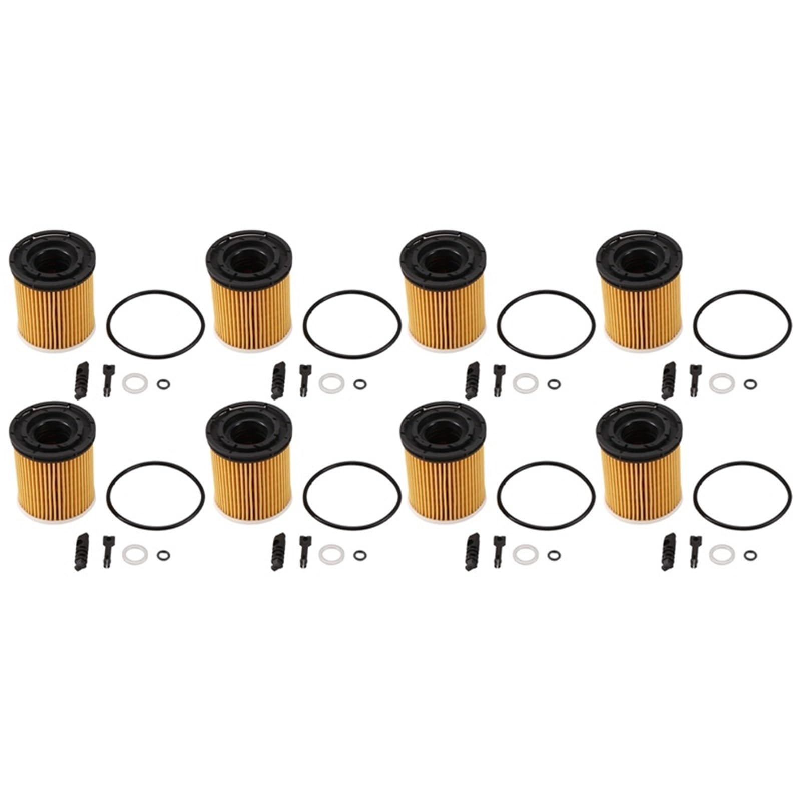 samochodowego Filtr A22E-8PCS pasuje do KIA K3 Rio 1.6L pasuje do Hyundai Elantra 1.5L zestaw filtrów oleju z uszczelkami 26350-2M000 263502M000 samochodowego filtry oleju