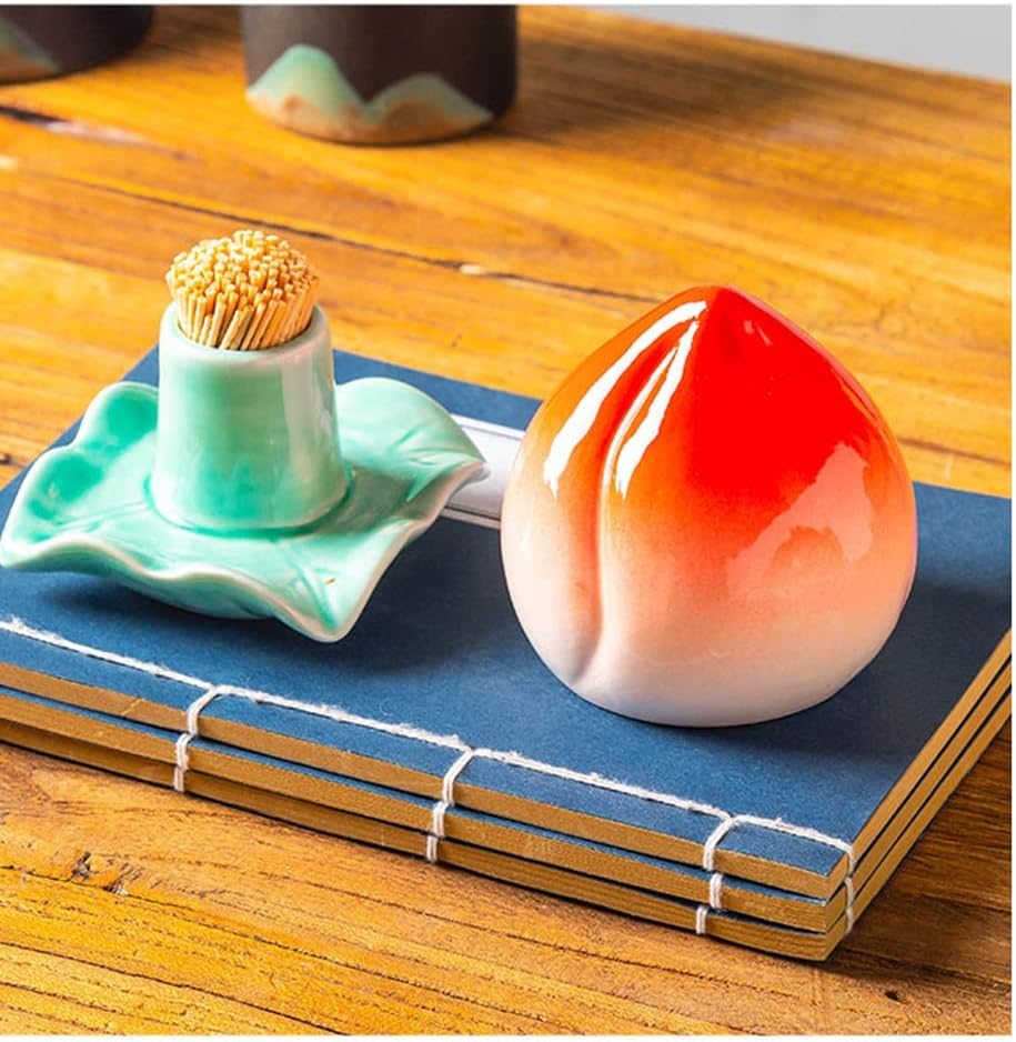 Toothpick Holder Peach Toothpick Box Portable Toothpick Holder Dispenser Home Kitchen Gadgets Desktop Storage Toothpick Box Decoration Toothpick Dispenser Tooth Picks Container Case