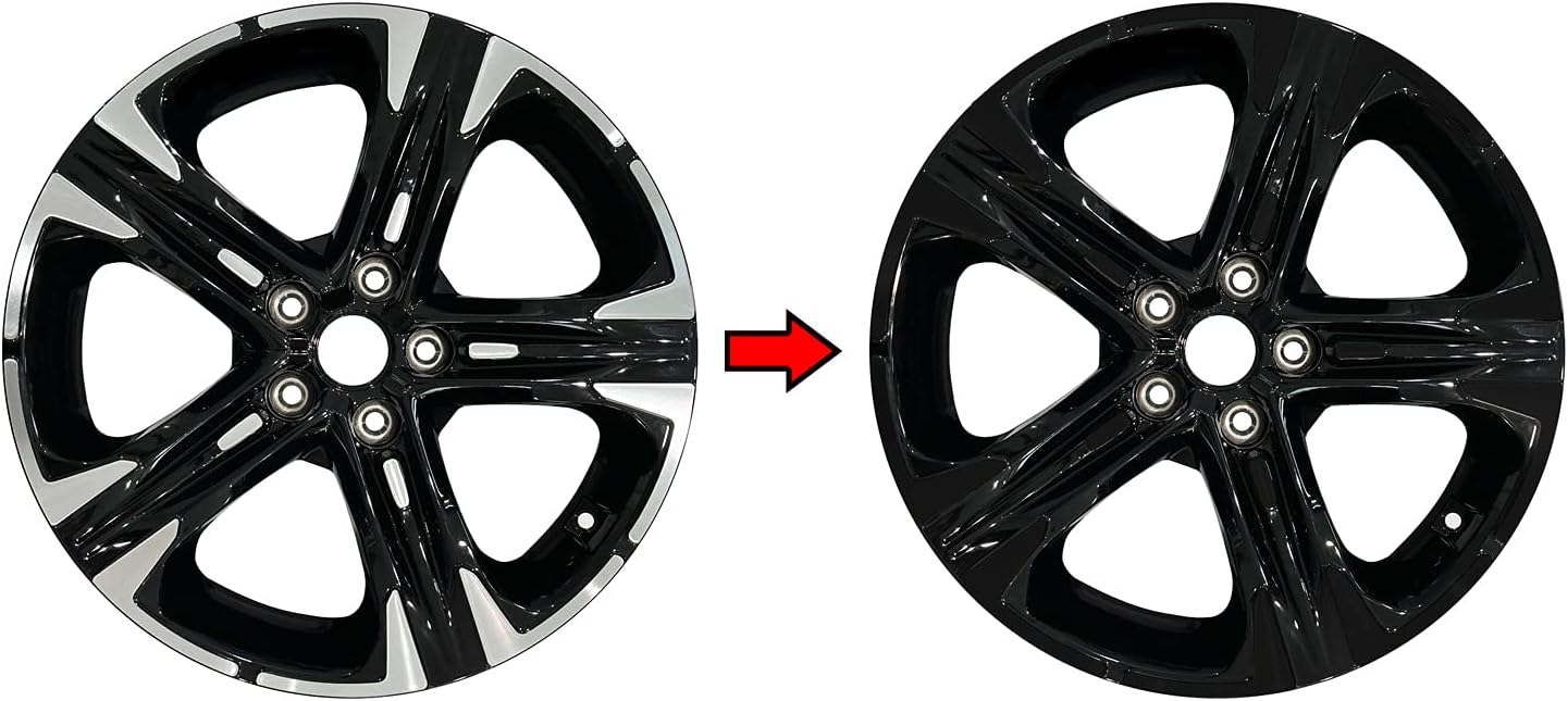 SlickMod Chrome Delete Blackout Vinyl Overlay for 2021-2022 Kia K5 GT Line 18 in Wheel Rims (Gloss Black)