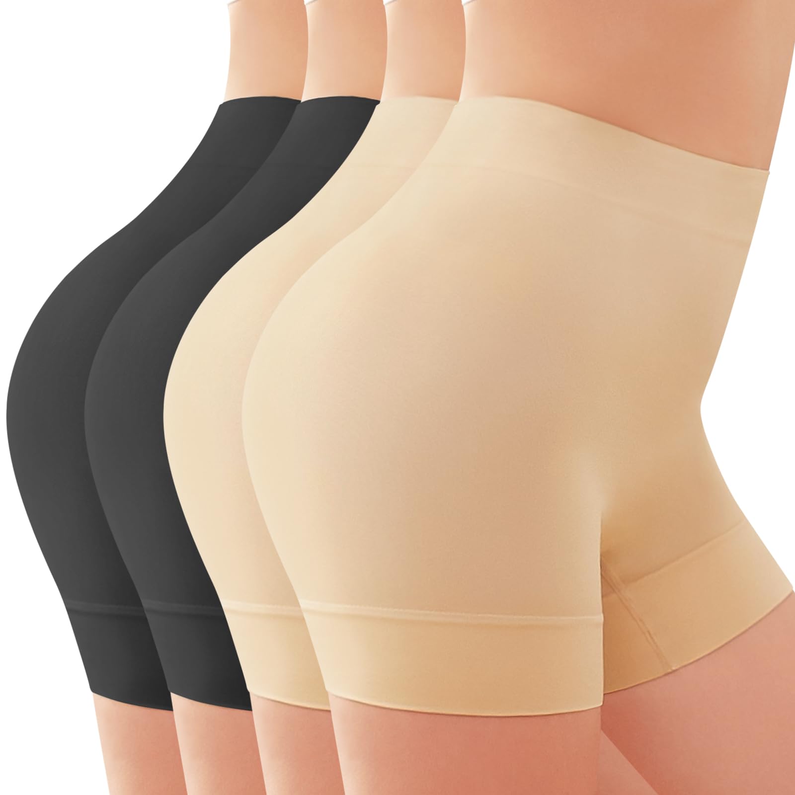 YADIFEN Radlerhose Damen Kurze Hose Damen Shorts Leggings,sehr kurz Shorts Damen,Unter Kleid Rock Anti Scheuern Bequem hohe Taille Boxershorts Hotpants