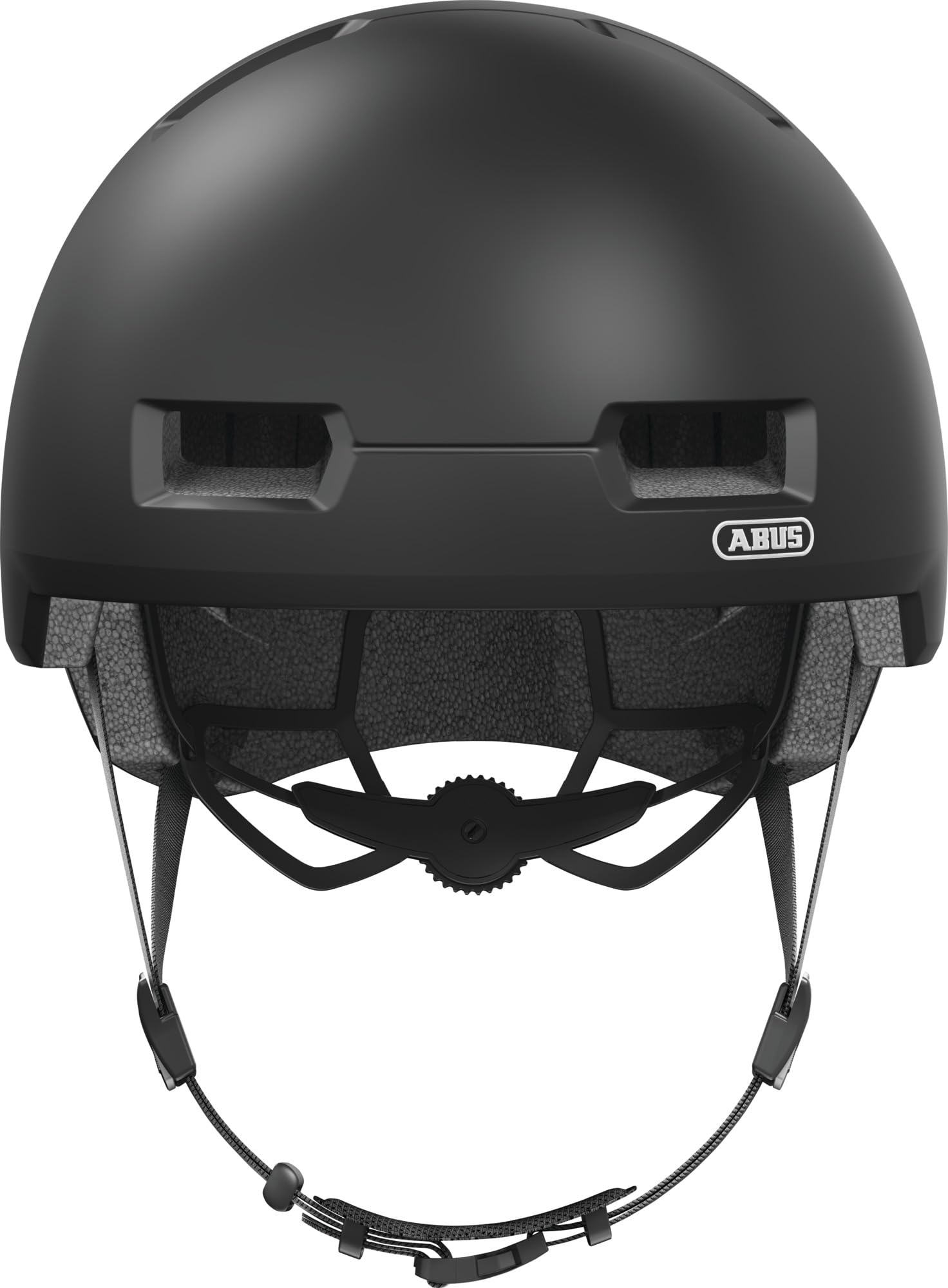 ABUS Casque Urbain Skurb, Gris Foncé Mat, Taille S | Casque skate robuste, technologie In-Mold, réglable avec place pour tresse, 12 aérations