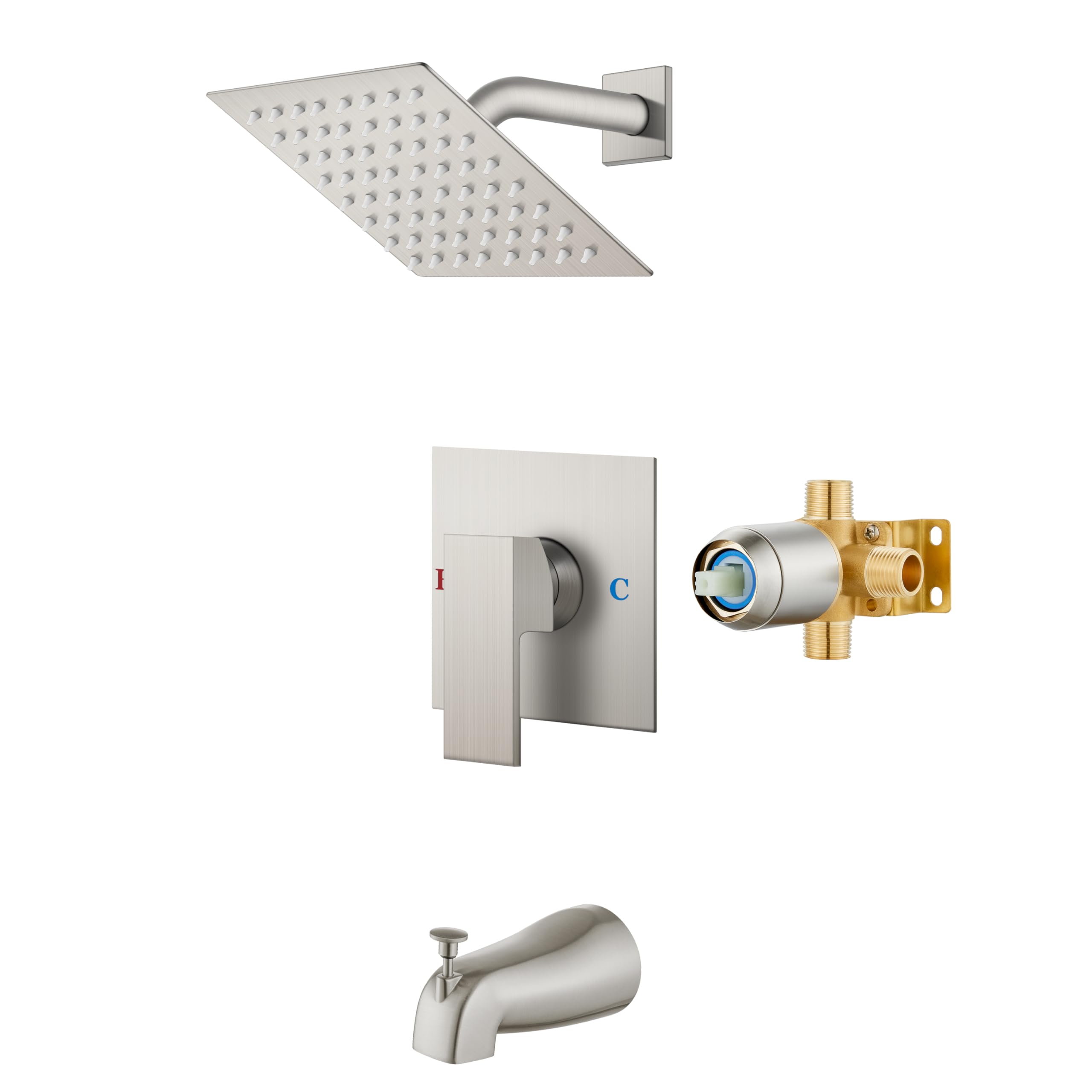 Airuida Shower Faucet Set with Tub Spout