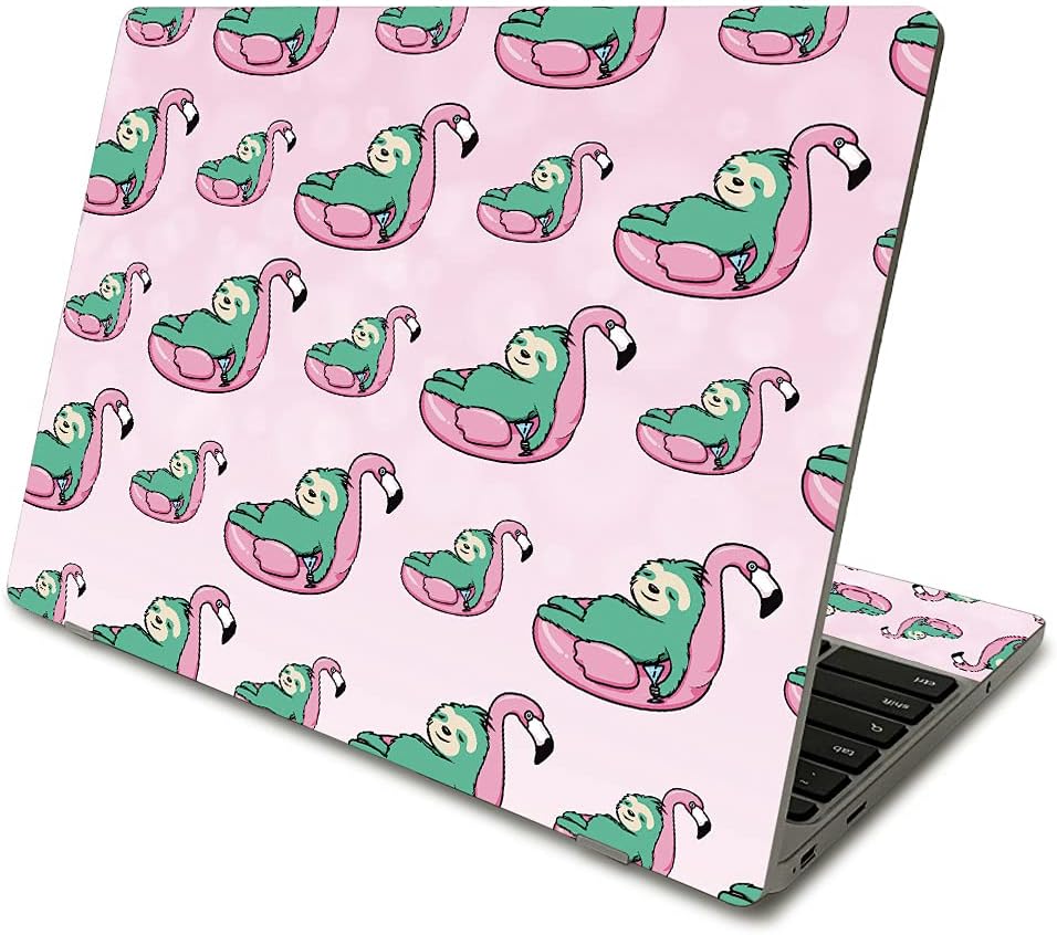 MightySkins Skin Compatible with Samsung Chromebook 4 (2021) 11.6" - Sloth Chill | Protective, Durable, and Unique Vinyl Decal wrap Cover | Easy to Apply, Remove, and Change Styles | Made in The USA