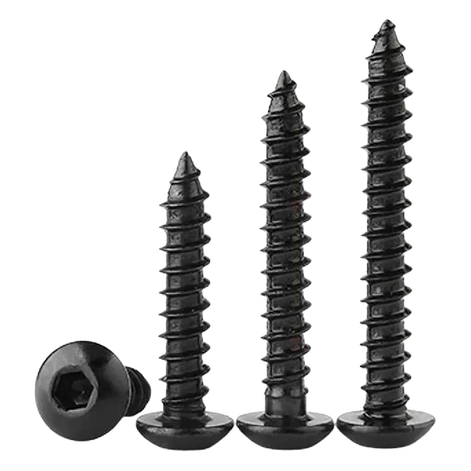 Lot De 200 Vis Auto-taraudeuses Hexagonales M3 X 6mm En Acier Carbone - Pour Bois Et Métal - Marque Uxcell