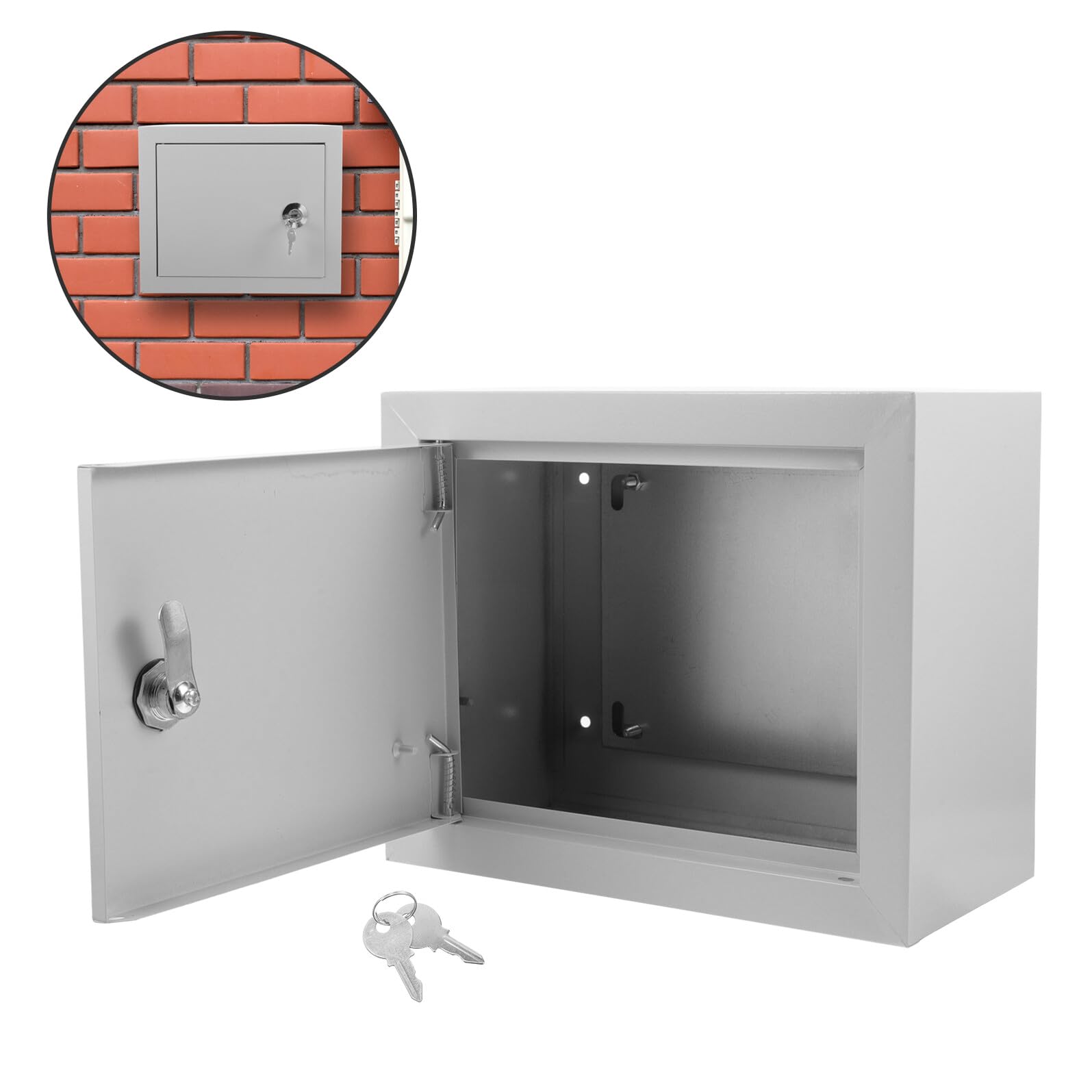 DOITOOL Caja Eléctrica de Aluminio para Montaje en Pared, Resistente Intemperie y Temperaturas Extremas, Adecuado para Entornos Comerciales y Exteriores