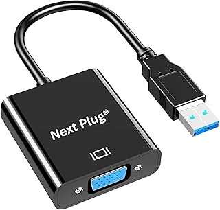 Usb to vga adapter converter Multi Monitor External Video Adaptor USB 3.0 (Black)