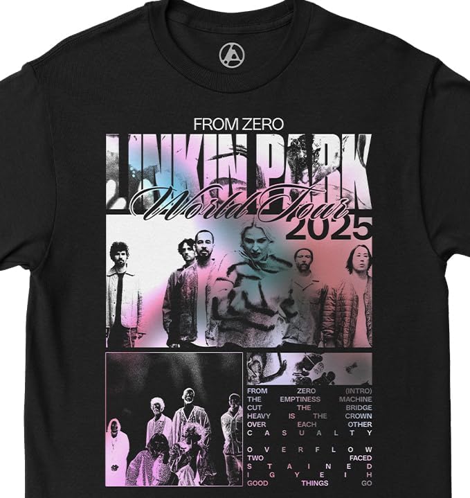 Linkin Park Unisex-Adult Official Merch Linkin Park from Zero Box Collage Tee - Image 3