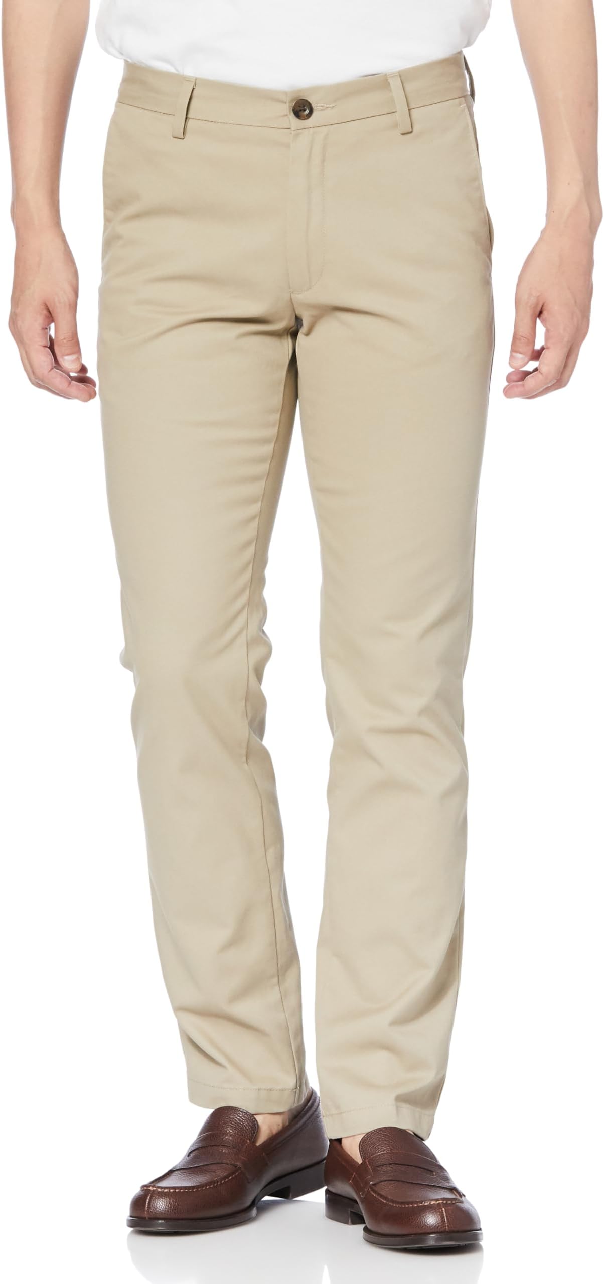 Amazon Essentials Men's Slim Fit Chino Pants, No Tuck, Wrinkle Resistant