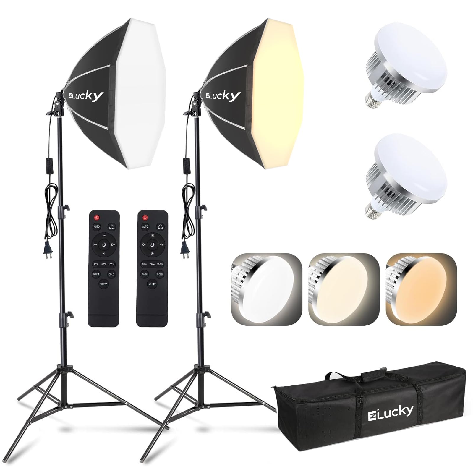 EZLucky Octagonal Softbox Kit